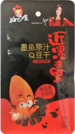 好巴食 墨鱼原汁Q豆干【川香双椒味】60g